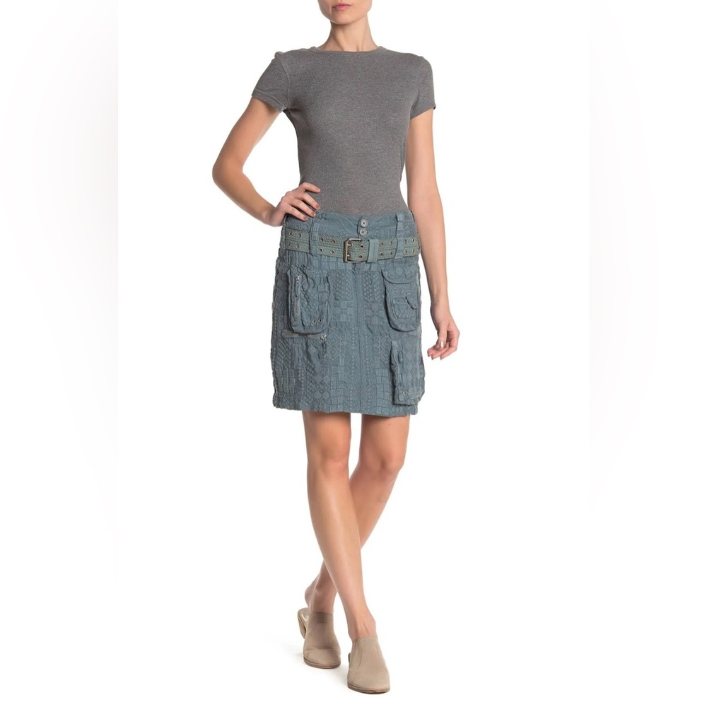 Johnny was Green Patterned Women's Skirt